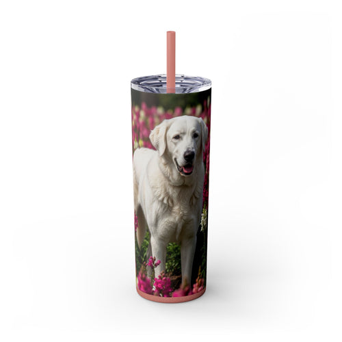 Skinny Tumbler with Straw – 20 oz Stainless Steel Cup