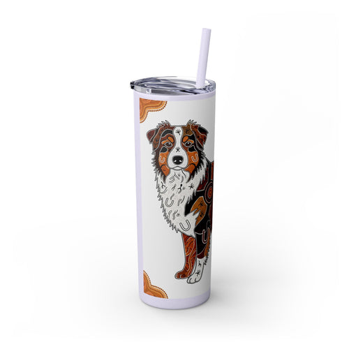 Skinny Tumbler with Straw – 20 oz Stainless Steel Cup