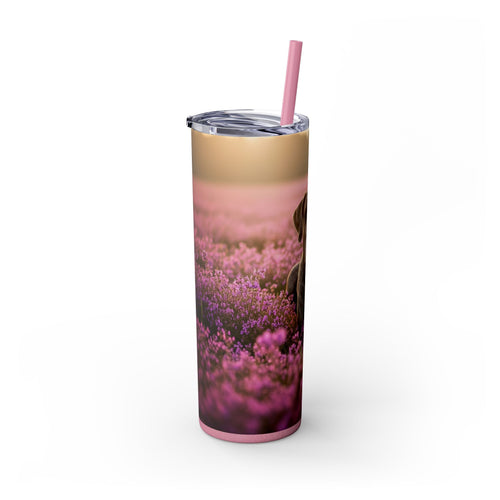 Skinny Tumbler with Straw – 20 oz Stainless Steel Cup
