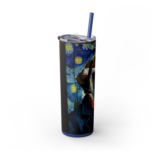 Skinny Tumbler with Straw – 20 oz Stainless Steel Cup