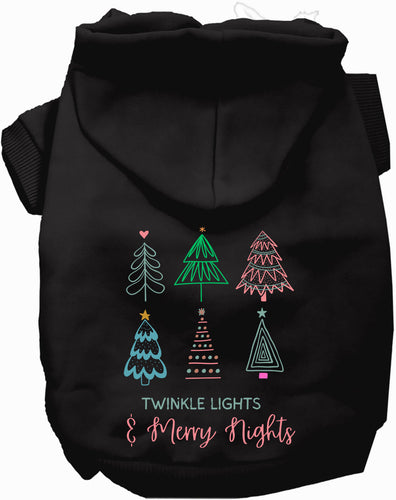Twinkle Lights, Merry Nights Christmas Pet Hoodie