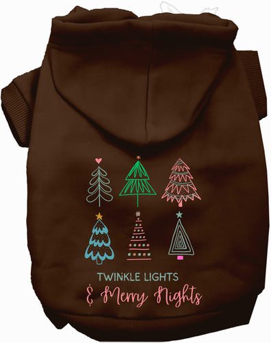 Twinkle Lights, Merry Nights Christmas Pet Hoodie