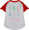 Twinkle Lights, Merry Nights Pet Raglan Shirt