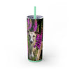 Skinny Tumbler with Straw – 20 oz Stainless Steel Cup
