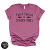 Thick Thighs and Spooky Vibes Tee | Funny Halloween Graphic T-Shirt