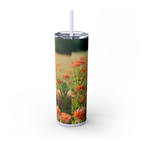 Skinny Tumbler with Straw – 20 oz Stainless Steel Cup