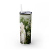 Skinny Tumbler with Straw – 20 oz Stainless Steel Cup
