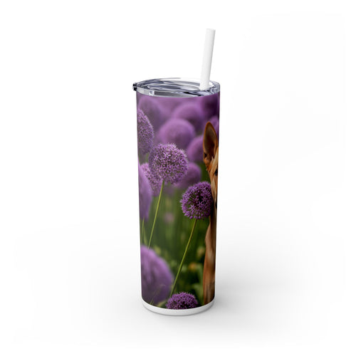 Skinny Tumbler with Straw – 20 oz Stainless Steel Cup