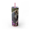Skinny Tumbler with Straw – 20 oz Stainless Steel Cup