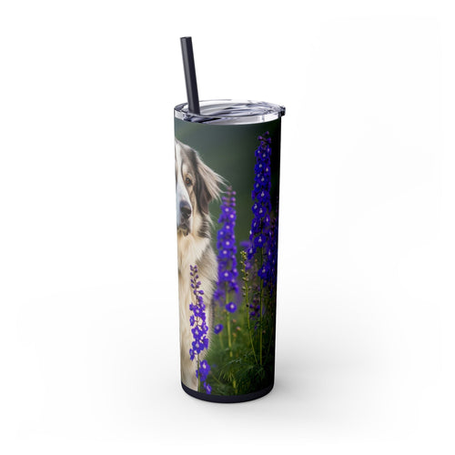 Skinny Tumbler with Straw – 20 oz Stainless Steel Cup