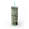 Skinny Tumbler with Straw – 20 oz Stainless Steel Cup