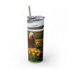 Skinny Tumbler with Straw – 20 oz Stainless Steel Cup