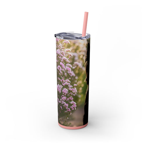 Skinny Tumbler with Straw – 20 oz Stainless Steel Cup