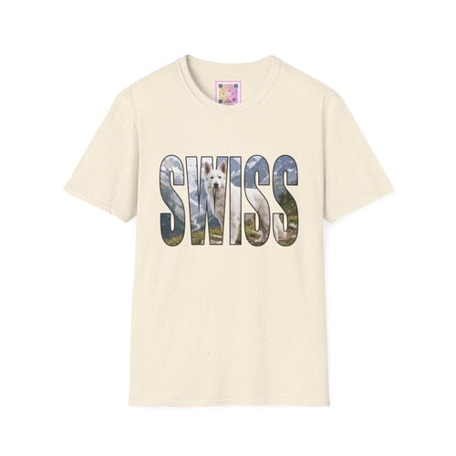 White Swiss Mountain Dog Tee Shirt
