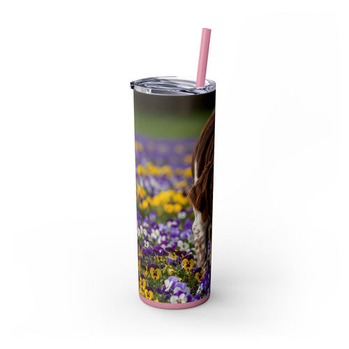 Skinny Tumbler with Straw – 20 oz Stainless Steel Cup