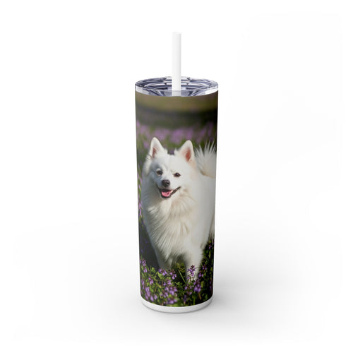 Skinny Tumbler with Straw – 20 oz Stainless Steel Cup