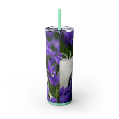 Skinny Tumbler with Straw – 20 oz Stainless Steel Cup