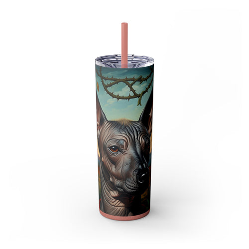 Skinny Tumbler with Straw – 20 oz Stainless Steel Cup