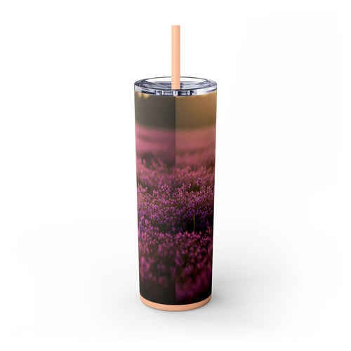 Skinny Tumbler with Straw – 20 oz Stainless Steel Cup