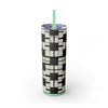 Skinny Tumbler with Straw – 20 oz Stainless Steel Cup