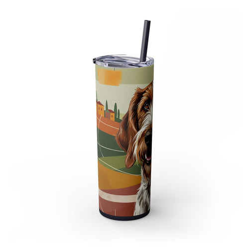 Skinny Tumbler with Straw – 20 oz Stainless Steel Cup