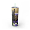 Skinny Tumbler with Straw – 20 oz Stainless Steel Cup