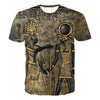 3D digital print short sleeve T-shirt