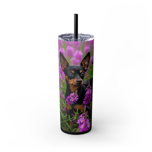 Skinny Tumbler with Straw – 20 oz Stainless Steel Cup