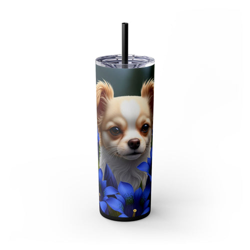 Skinny Tumbler with Straw – 20 oz Stainless Steel Cup