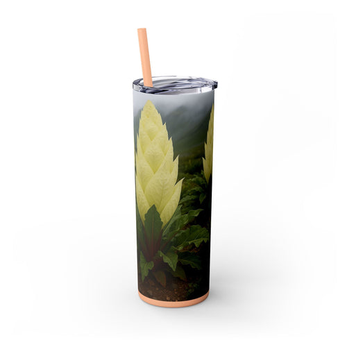 Skinny Tumbler with Straw – 20 oz Stainless Steel Cup