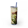 Skinny Tumbler with Straw – 20 oz Stainless Steel Cup