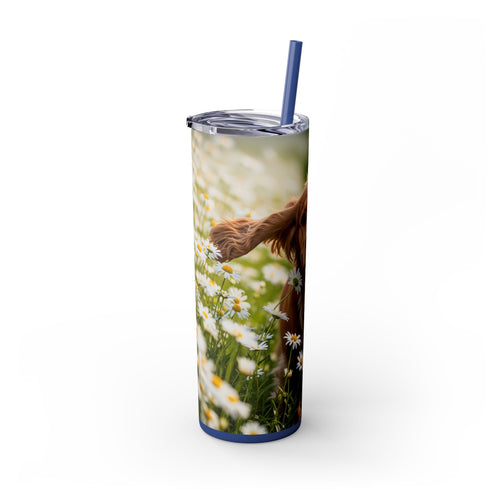 Skinny Tumbler with Straw – 20 oz Stainless Steel Cup