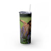 Skinny Tumbler with Straw – 20 oz Stainless Steel Cup