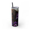 Skinny Tumbler with Straw – 20 oz Stainless Steel Cup