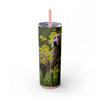 Skinny Tumbler with Straw – 20 oz Stainless Steel Cup