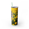 Skinny Tumbler with Straw – 20 oz Stainless Steel Cup