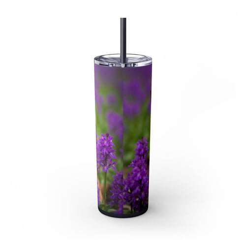 Skinny Tumbler with Straw – 20 oz Stainless Steel Cup