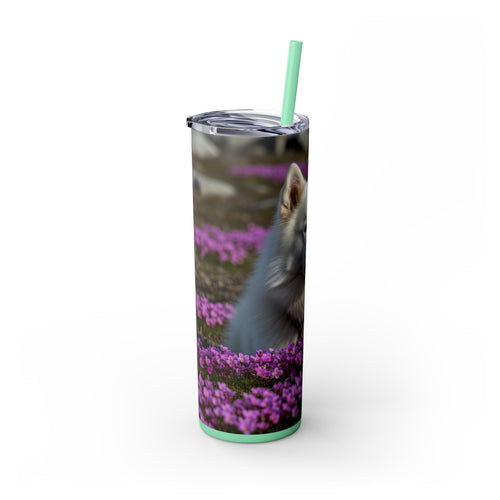 Skinny Tumbler with Straw – 20 oz Stainless Steel Cup