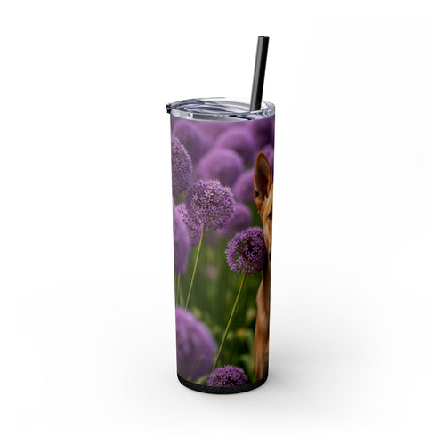 Skinny Tumbler with Straw – 20 oz Stainless Steel Cup
