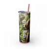 Skinny Tumbler with Straw – 20 oz Stainless Steel Cup