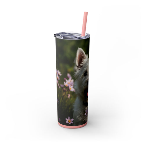 Skinny Tumbler with Straw – 20 oz Stainless Steel Cup