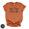 Thick Thighs and Spooky Vibes Tee | Funny Halloween Graphic T-Shirt