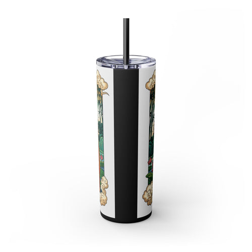 Skinny Tumbler with Straw – 20 oz Stainless Steel Cup