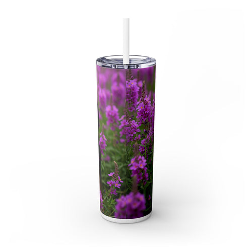 Skinny Tumbler with Straw – 20 oz Stainless Steel Cup