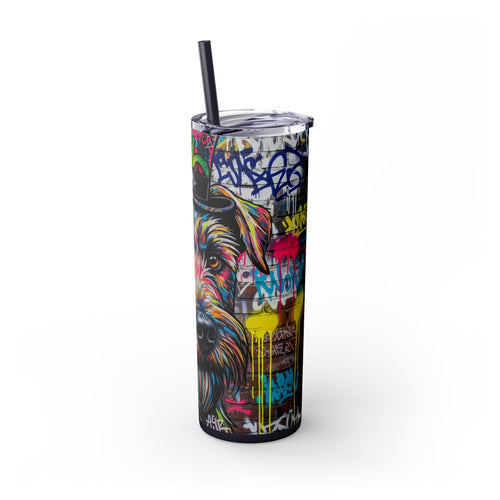 Skinny Tumbler with Straw – 20 oz Stainless Steel Cup