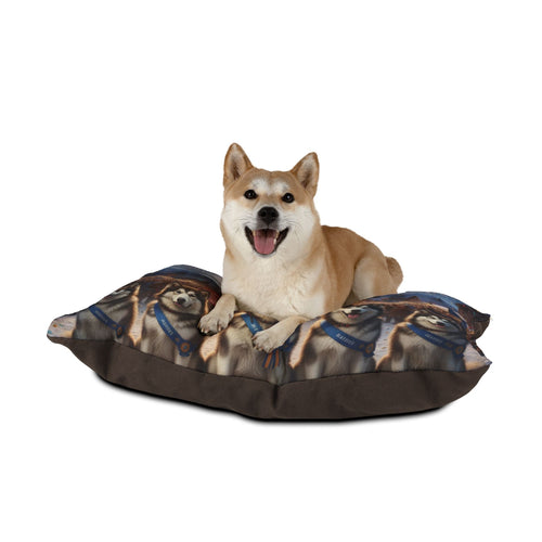 Happy Alaska Day Alaskan Malamutes Pet Bed