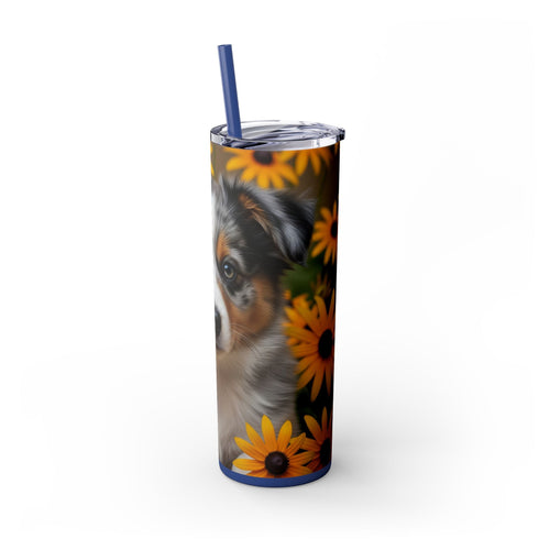 Skinny Tumbler with Straw – 20 oz Stainless Steel Cup