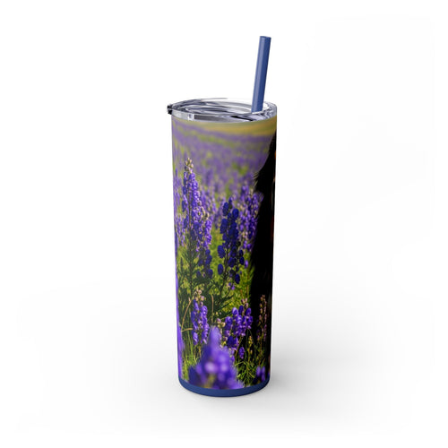 Skinny Tumbler with Straw – 20 oz Stainless Steel Cup