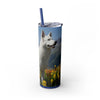 Skinny Tumbler with Straw – 20 oz Stainless Steel Cup