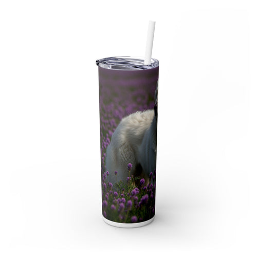 Skinny Tumbler with Straw – 20 oz Stainless Steel Cup